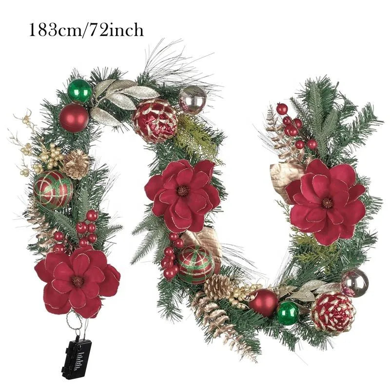 Christmas Garland Decoration with LED Light