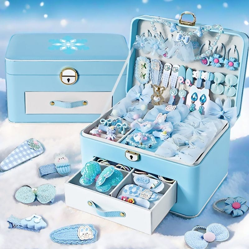 Enchanting Blue Jewellery Box for Baby Girls