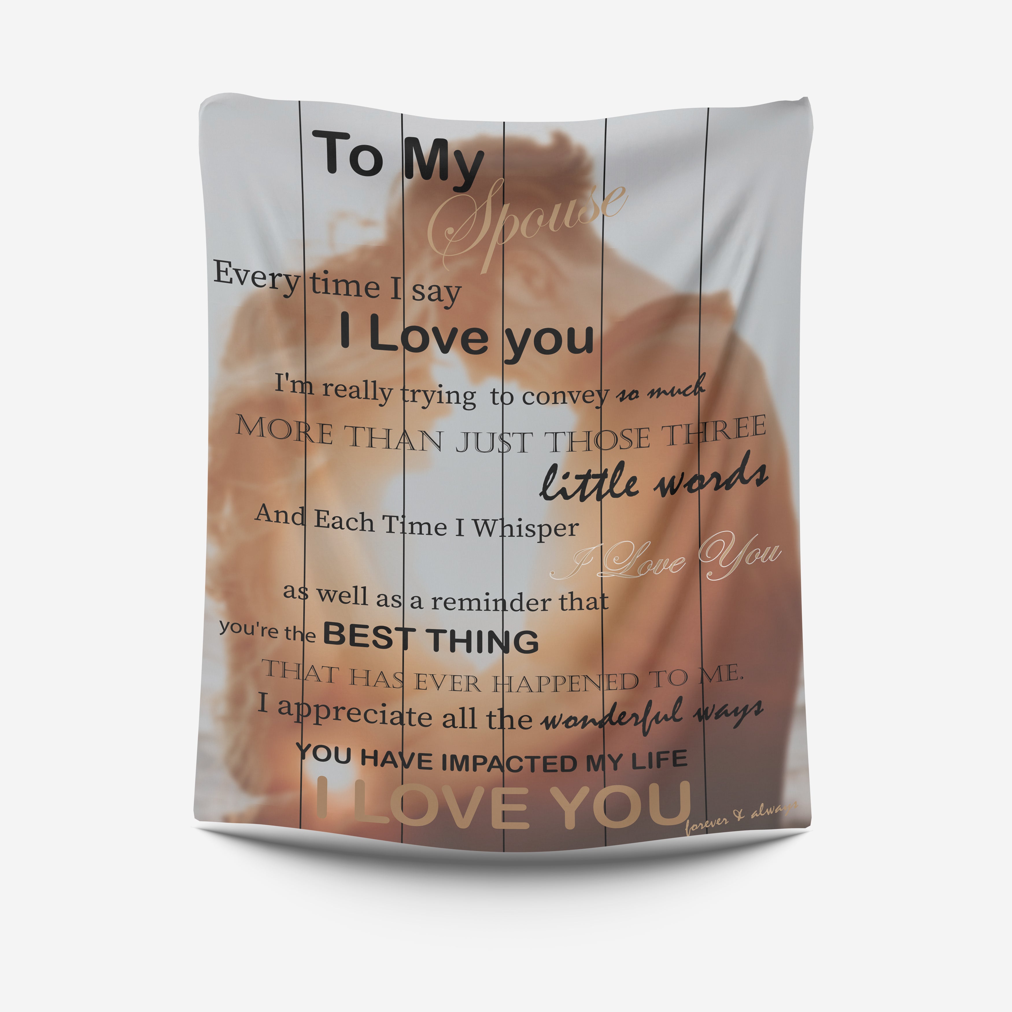 To My Spouse Blanket Design By Seerat