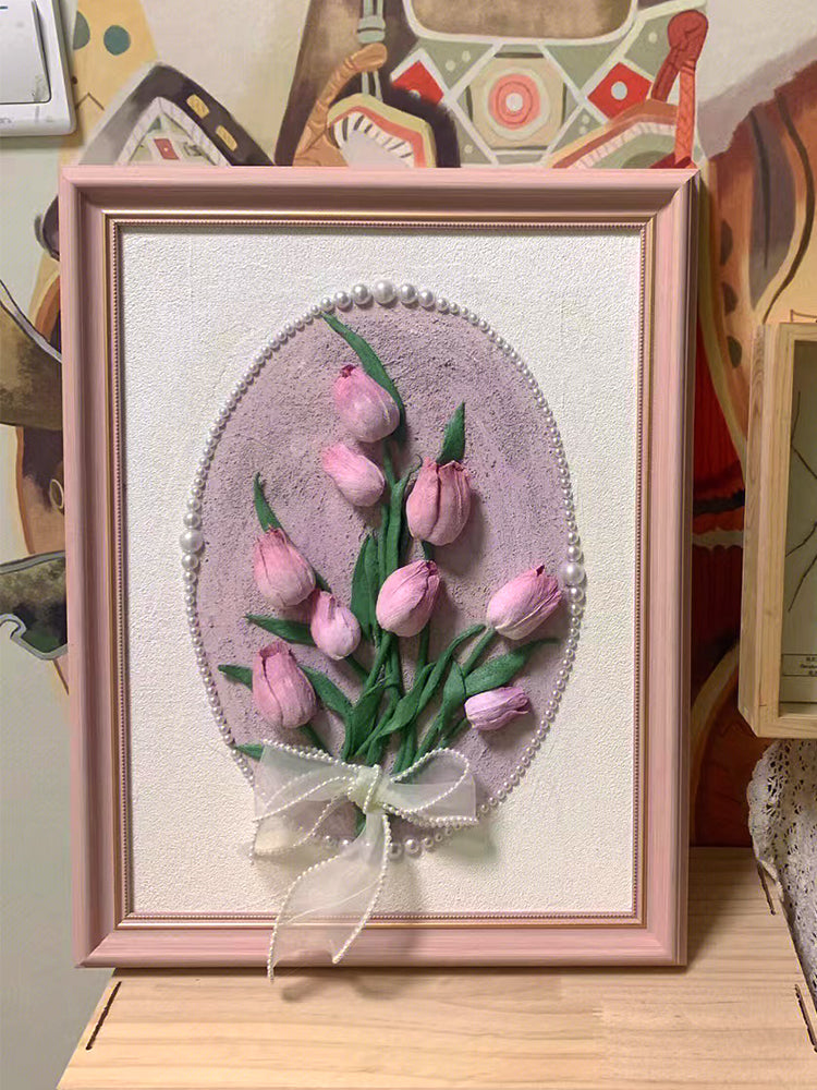 Tulip texture painting diy materials complete set