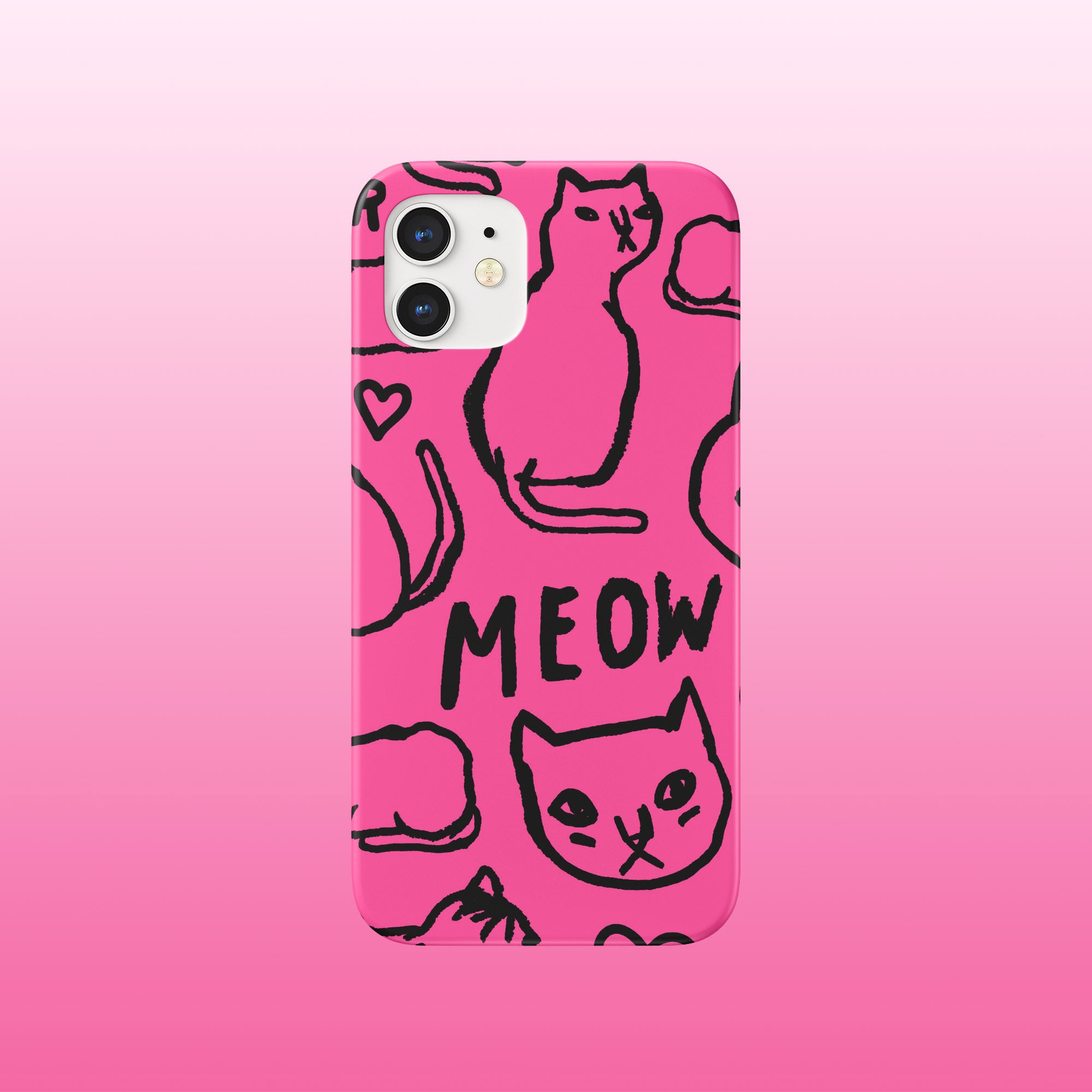 Sketchy cat phone case
