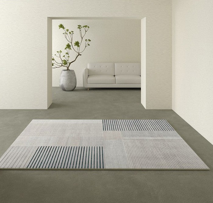 Abstract Modern Rugs for Bedroom, Living Room Modern Rugs, Large Abstract Modern Rugs for Dining Room, Contemporary Rugs for Living Room, Grey Geometric Modern Rugs