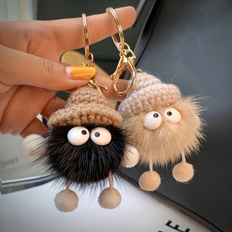 Fashion Plush Briquettes Doll Keychain