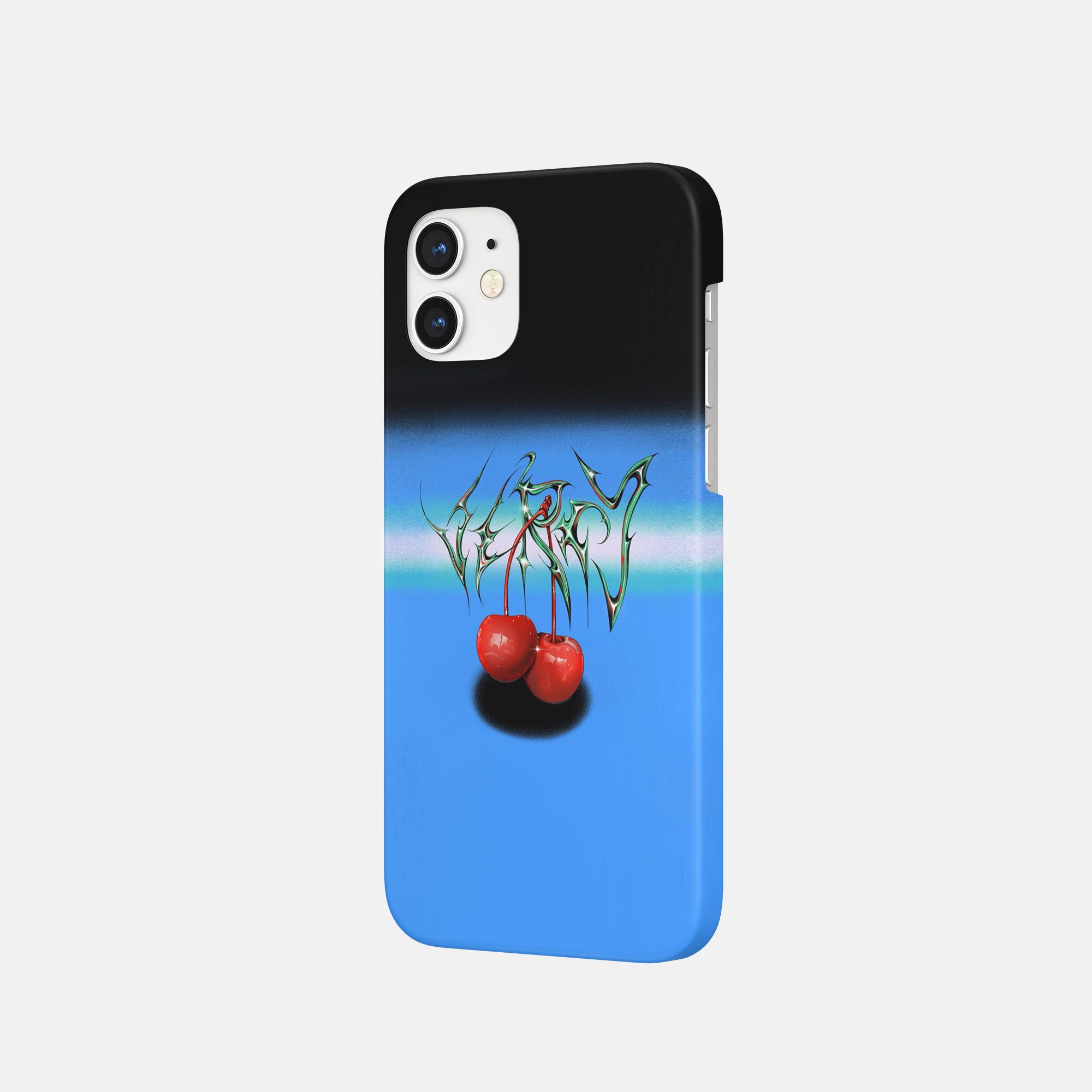 Cherry metal phone case
