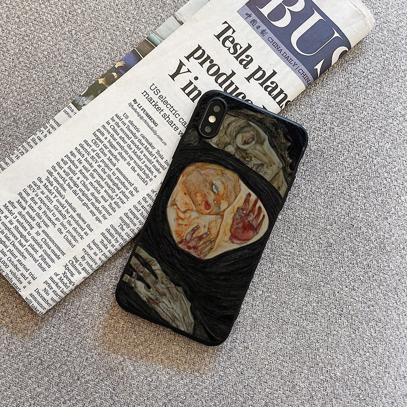 Schiller vintage oil painting phone case