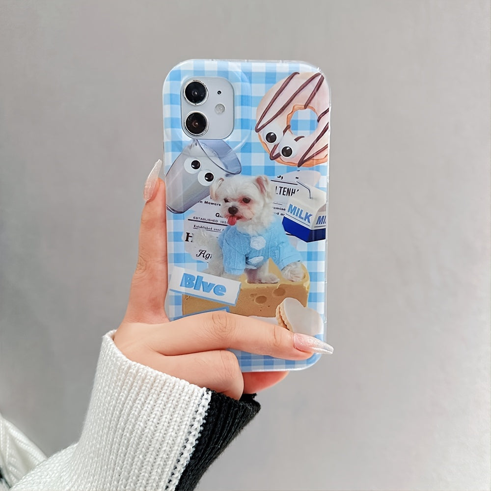 Cute Puppy Series Blue Mobile Phone Case