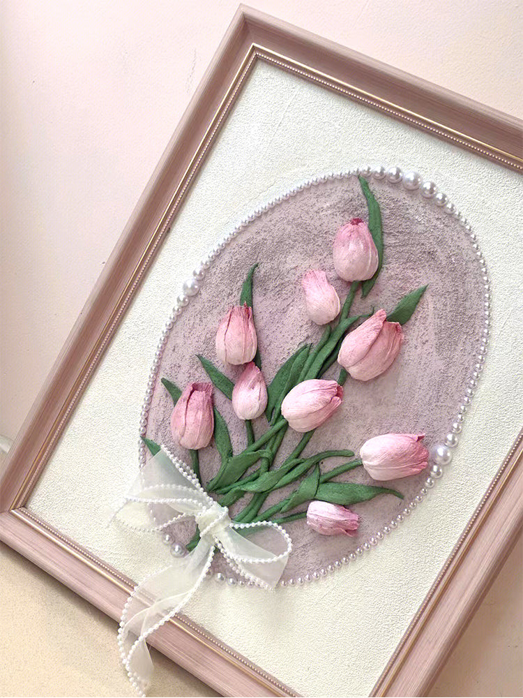 Tulip texture painting diy materials complete set