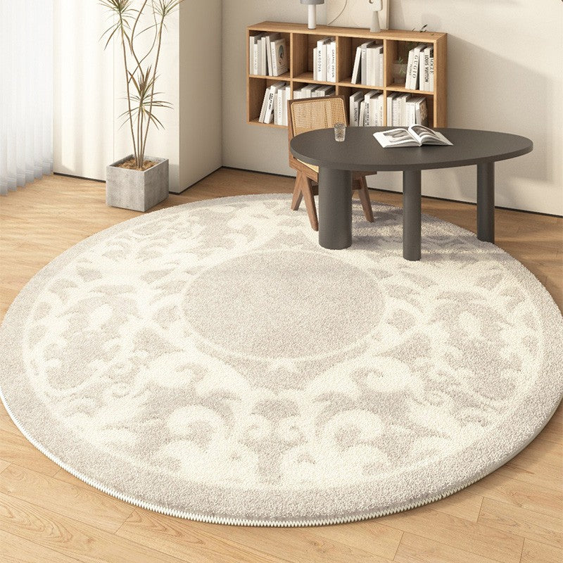 Modern Area Rugs under Coffee Table, Contemporary Modern Rugs for Bedroom, Dining Room Modern Rugs, Abstract Geometric Round Rugs under Sofa