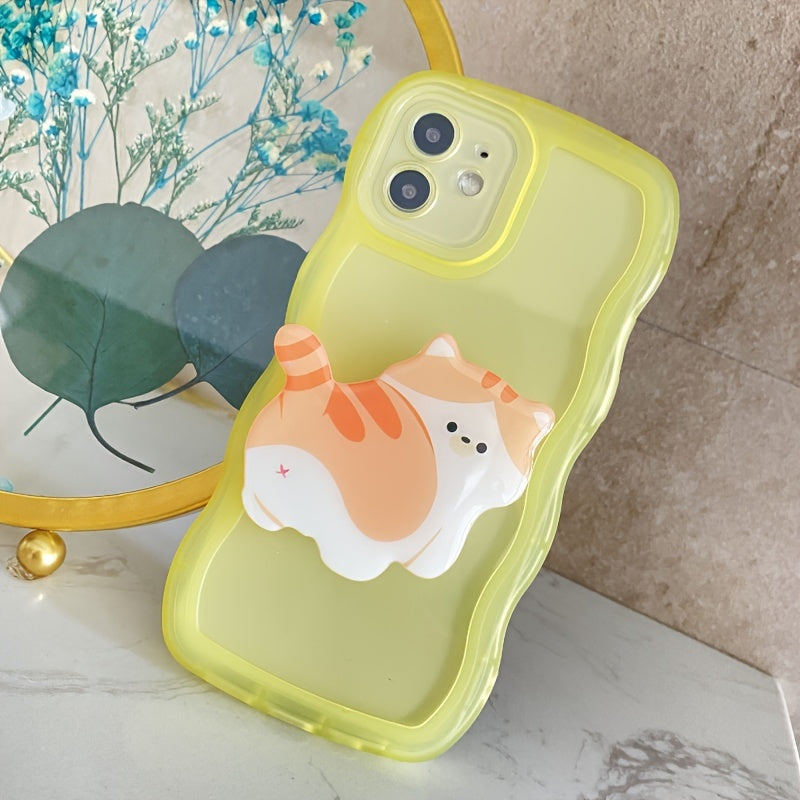Yellow Cat Holder Phone Case