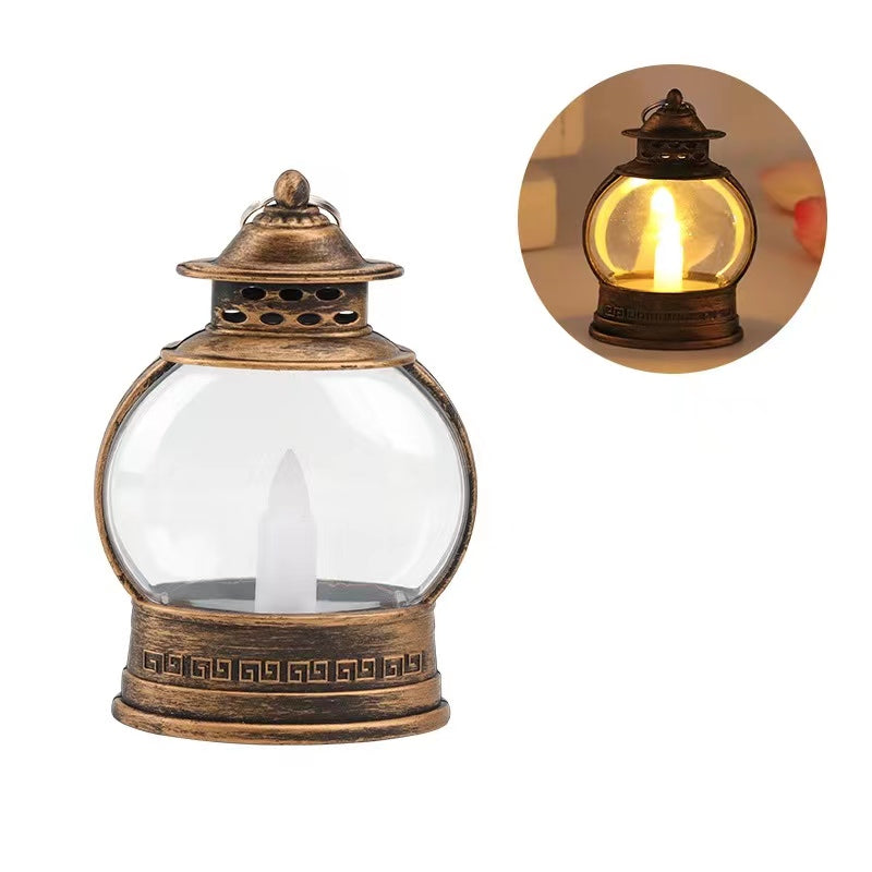 1pc Vintage Creative Candle Table Lamp, Lantern Garden Decorative Light