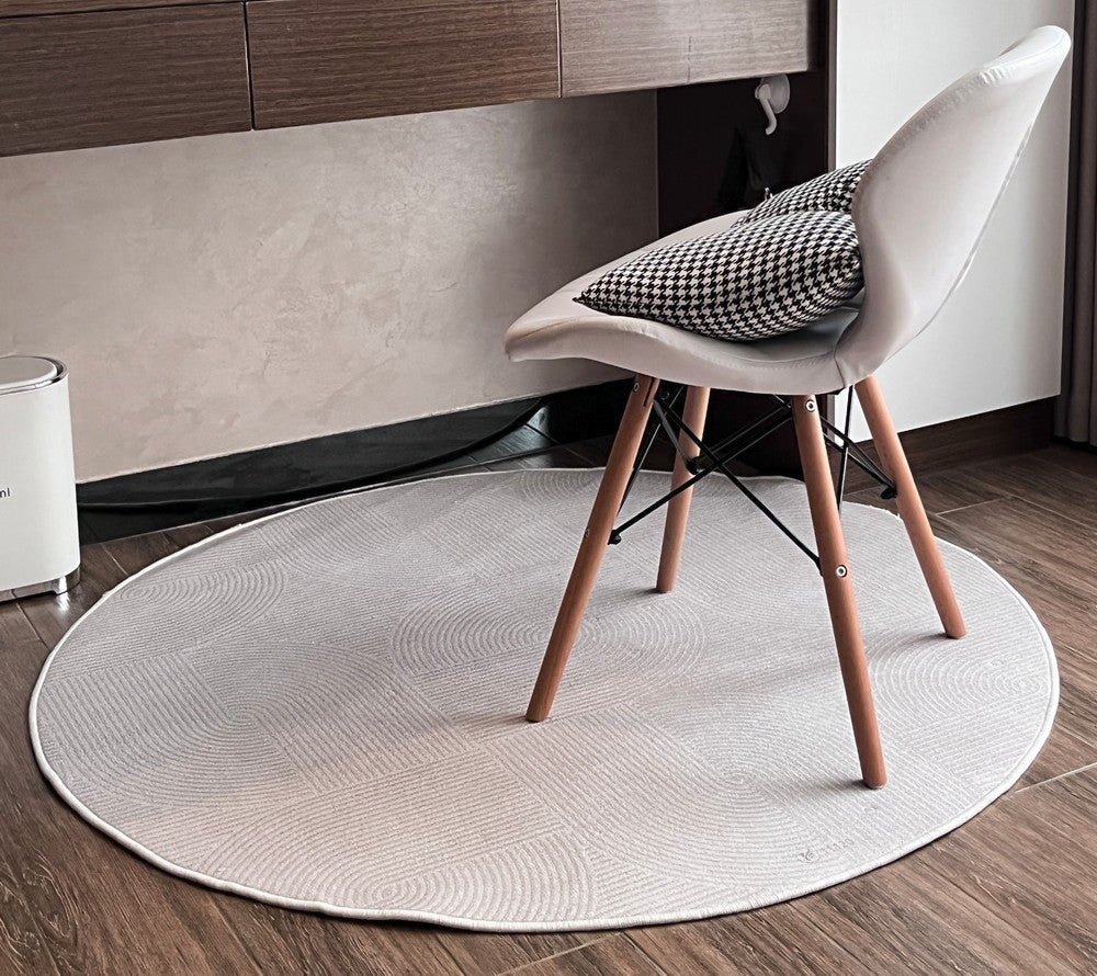 Modern Rugs for Dining Room, Abstract Circular Rugs for Bedroom, Abstract Contemporary Round Rugs for Dining Room, Geometric Modern Rug Ideas for Living Room