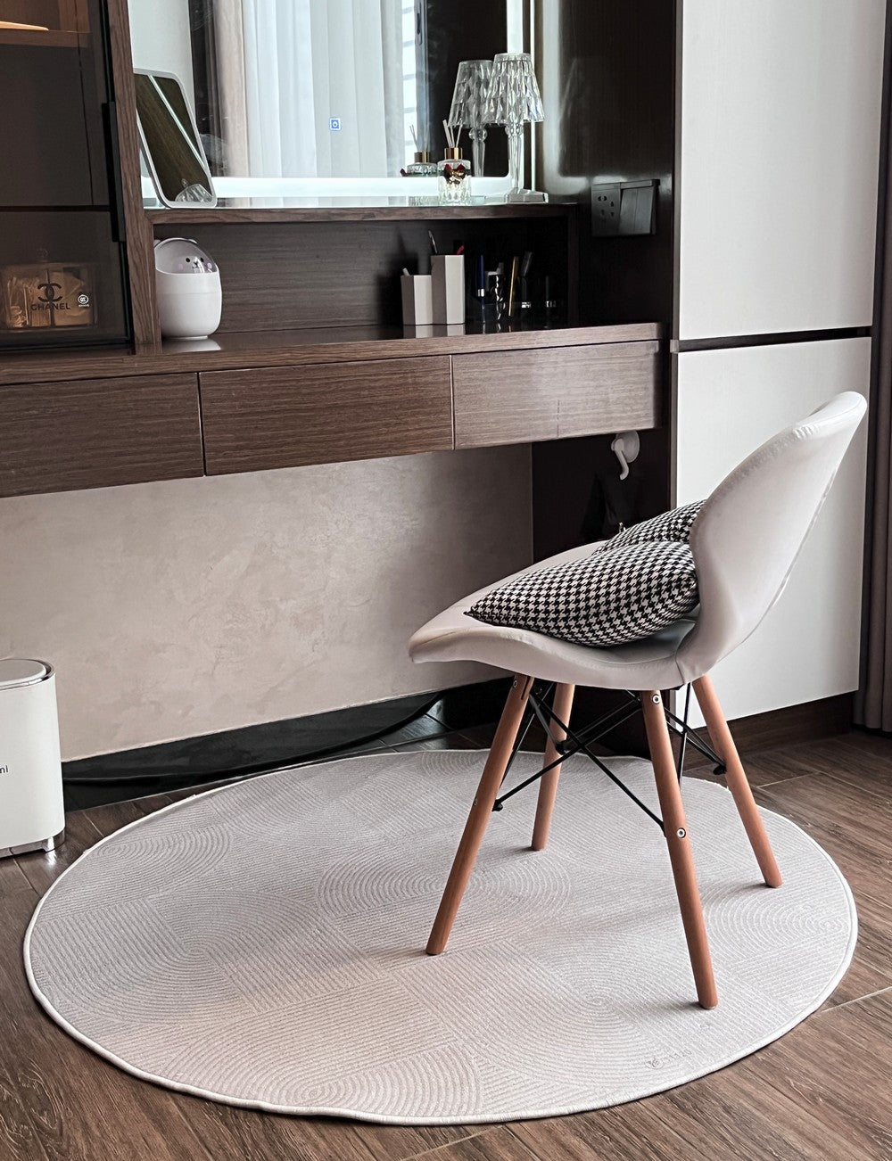 Modern Rugs for Dining Room, Abstract Circular Rugs for Bedroom, Abstract Contemporary Round Rugs for Dining Room, Geometric Modern Rug Ideas for Living Room