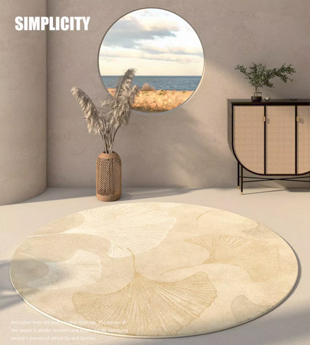 Entryway Round Rugs, Circular Modern Rugs under Coffee Table, Modern Round Rugs for Dining Room, Abstract Contemporary Round Rugs under Sofa