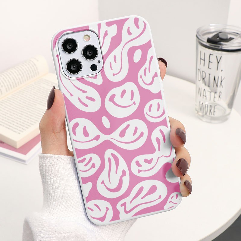 Cute Funny Trippy Happy Face Phone Case