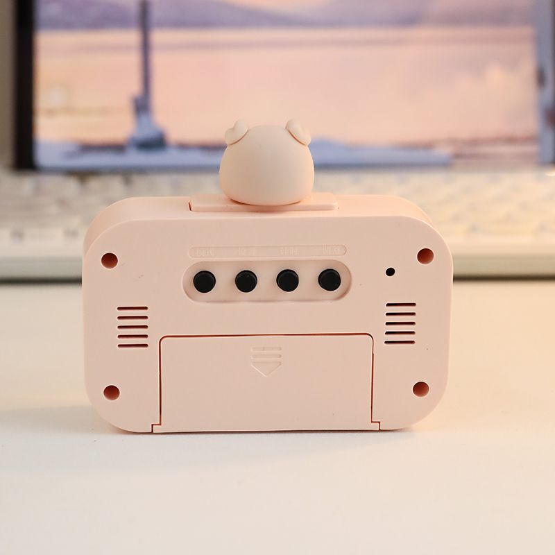 Mini Clock, Student Dorm Desk Multifunctional Electronic Alarm Clock