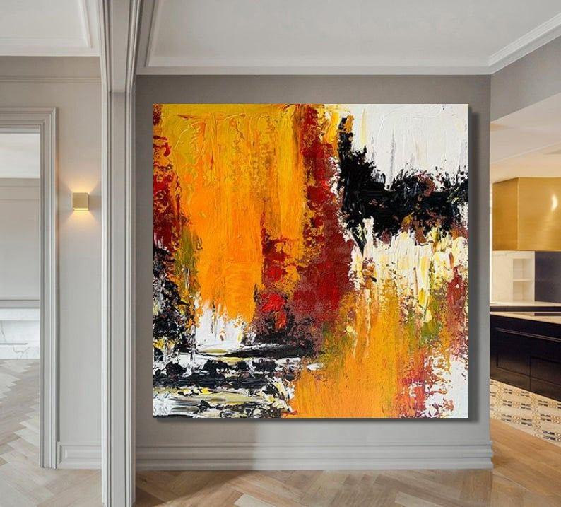 Bedroom Acrylic Painting, Living Room Wall Painting, Contemporary Art Painting, Modern Paintings, Large Canvas Painting, Simple Painting Ideas