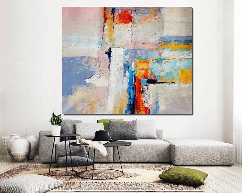 Large Paintings for Dining Room, Living Room Canvas Painting, Contemporary Abstract Art Paintings, Simple Acrylic Painting Ideas