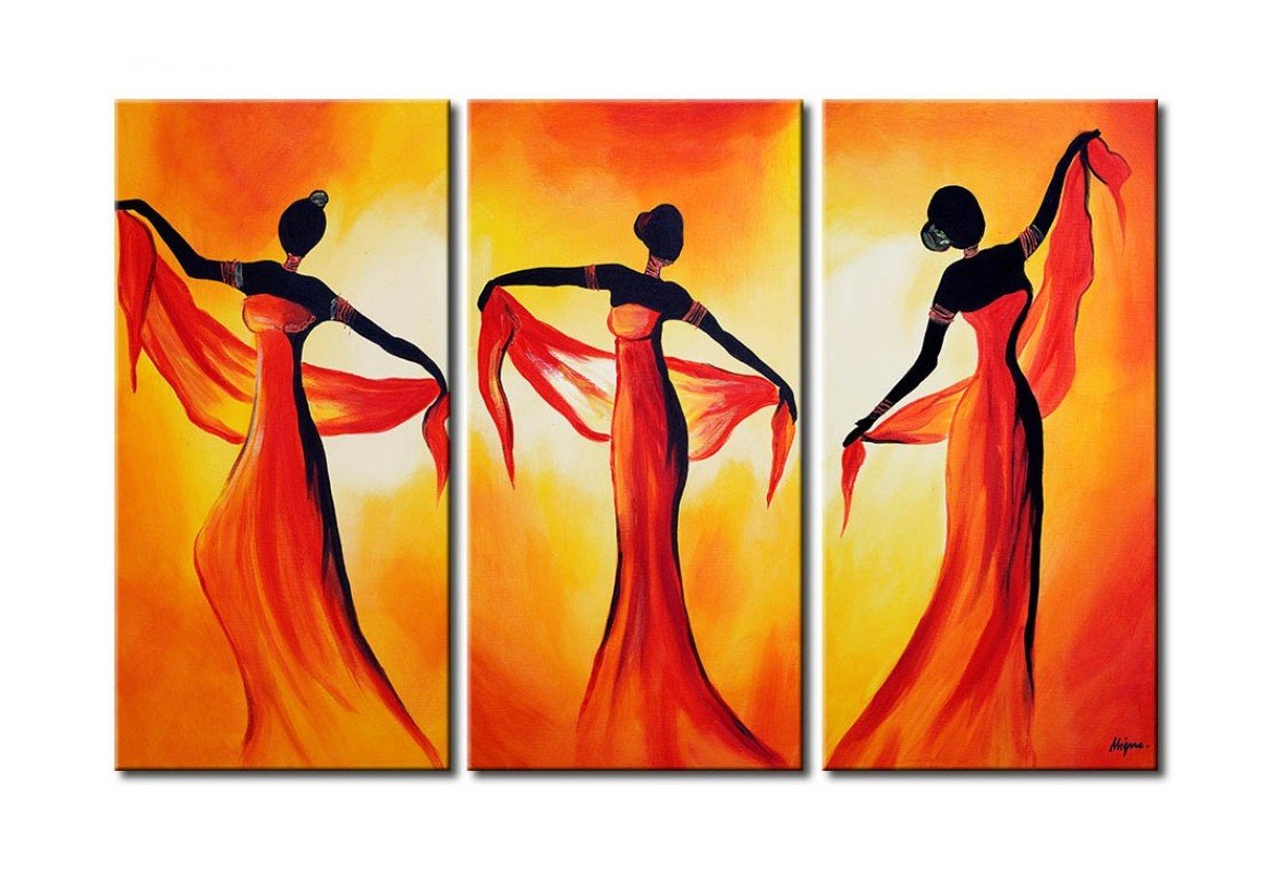 African Woman Painting, Large Painting on Canvas, African Acrylic Paintings, Living Room Wall Art Paintings, Buy Art Online