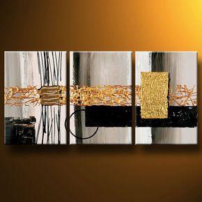 Modern Abstract Art, 3 Piece Wall Art, Bedroom Canvas Painting, Acrylic Painting, Modern Wall Art Painting