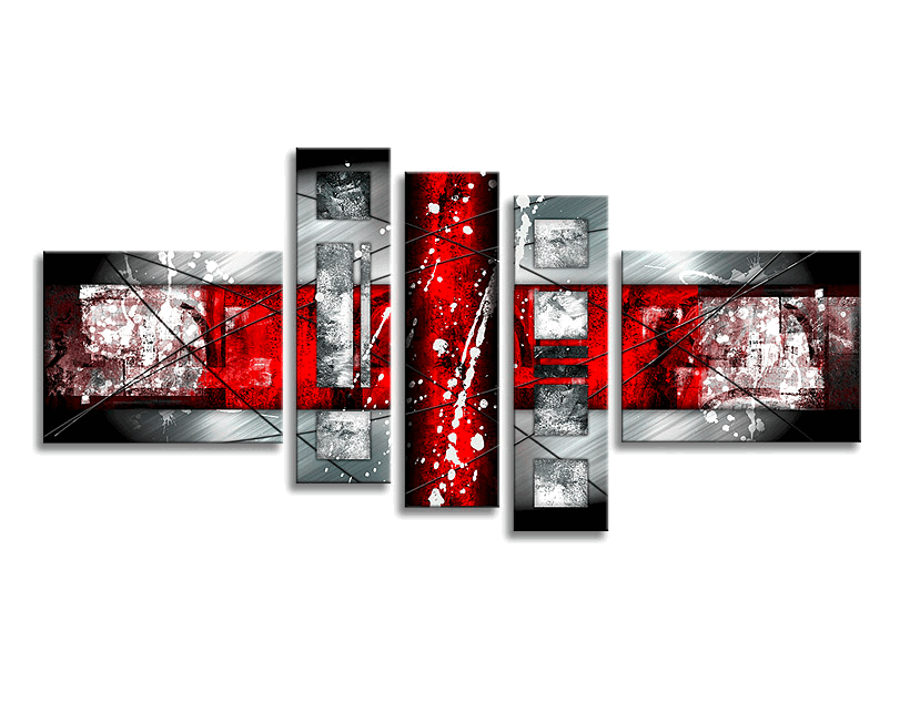 Contemporary Painting, Acrylic Wall Art Paintings, Modern Art, 5 Piece Wall Art, Acrylic Painting on Canvas