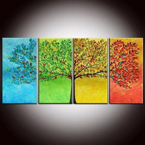 Abstract Canvas Paintings, Tree of Life Painting, Heavy Texture Paintings, Extra Large Wall Art for Living Room, Large Painting for Sale