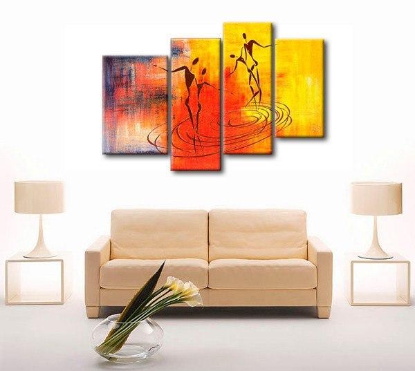 Abstract Painting of Love, Large Acrylic Painting, Abstract Painting on Canvas, Bedroom Wall Art Paintings, Simple Modern Art