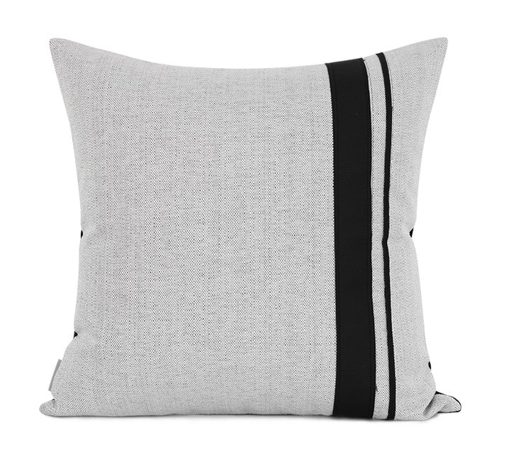 Grey Decorative Pillows, Grey Black Throw Pillow for Couch, Modern Sofa Pillow, Modern Throw Pillows, Throw Pillow for Living Room