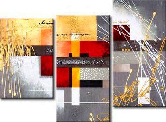 3 Piece Wall Art, Abstract Acrylic Paintings, Texture Artwork, Acrylic Painting on Canvas, Modern Wall Art Paintings