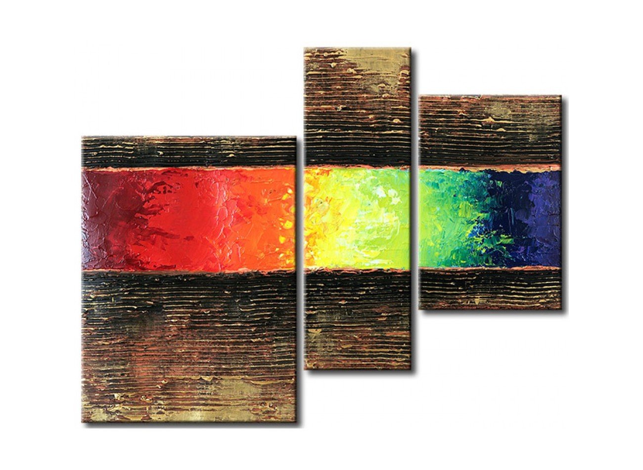 Canvas Paintings for Dining Room, Acrylic Painting Abstract, 3 Piece Wall Art, Modern Paintings, Hand Painted Wall Art