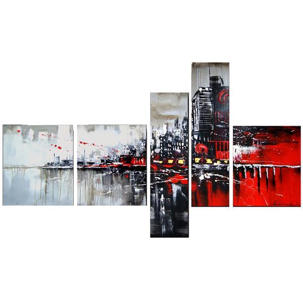 Living Room Wall Art, Cityscape Painting, Modern Paintings, Contemporary Wall Art Painting, Acrylic Artwork