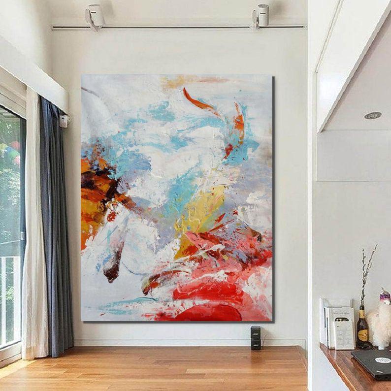 Modern Paintings for Bedroom, Living Room Wall Canvas Painting, Hand Painted Acrylic Painting, Extra Large Abstract Artwork