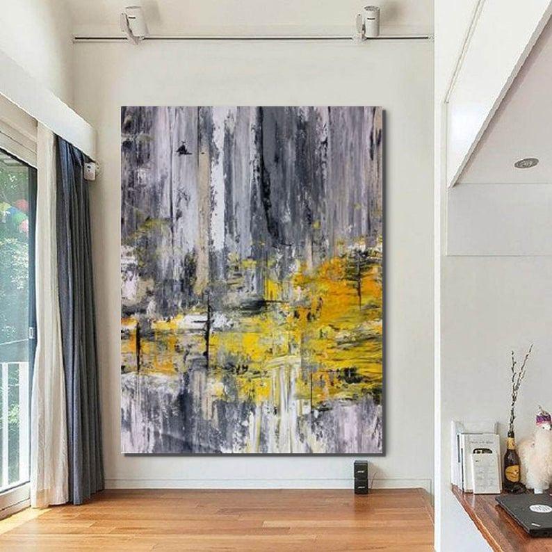 Living Room Wall Art, Extra Large Acrylic Painting, Modern Contemporary Abstract Artwork
