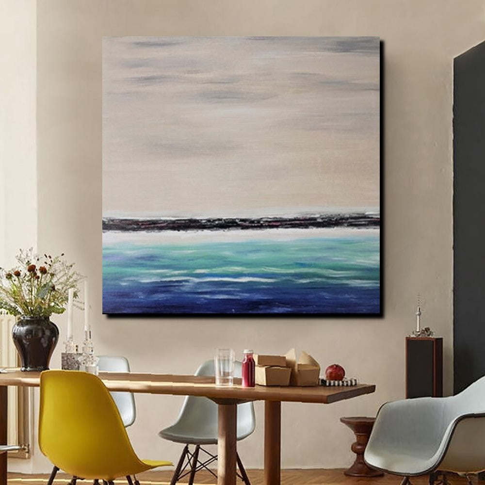 Living Room Wall Art Painting, Original Landscape Paintings, Large Paintings for Sale, Simple Abstract Paintings, Seascape Acrylic Paintings