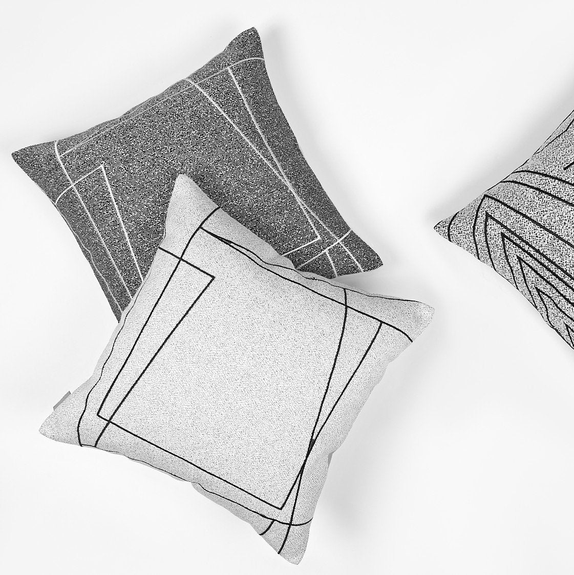 Modern Pillows for Couch, Contemporary Black and White Throw Pillows, Modern Sofa Pillows, Decorative Pillows for Couch