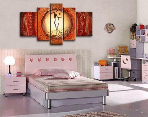 Extra Large Wall Art, Abstract Figure Painting, Bedroom Canvas Painting, Buy Art Online