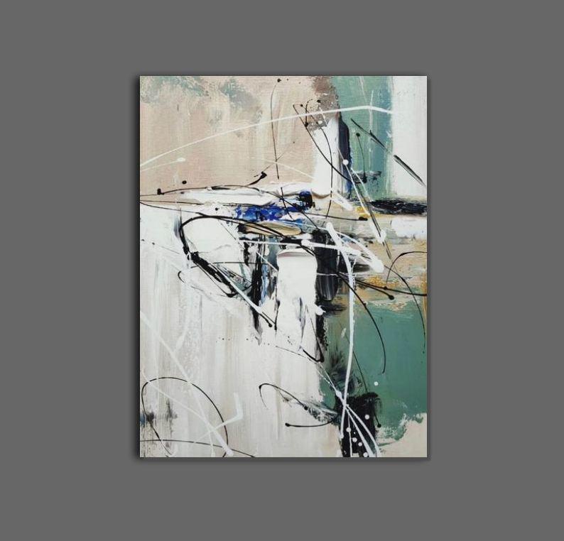 Hand Painted Wall Painting, Abstract Acrylic Painting, Extra Large Paintings for Living Room, Modern Abstract Art