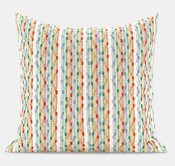 Multicolor Square Modern Throw Pillows for Couch, Colorful Contemporary Modern Sofa Pillows, Simple Decorative Throw Pillows, Large Throw Pillow for Interior Design