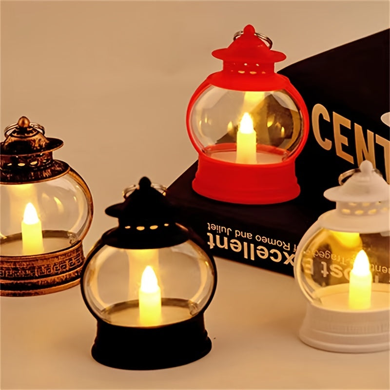 1pc Vintage Creative Candle Table Lamp, Lantern Garden Decorative Light
