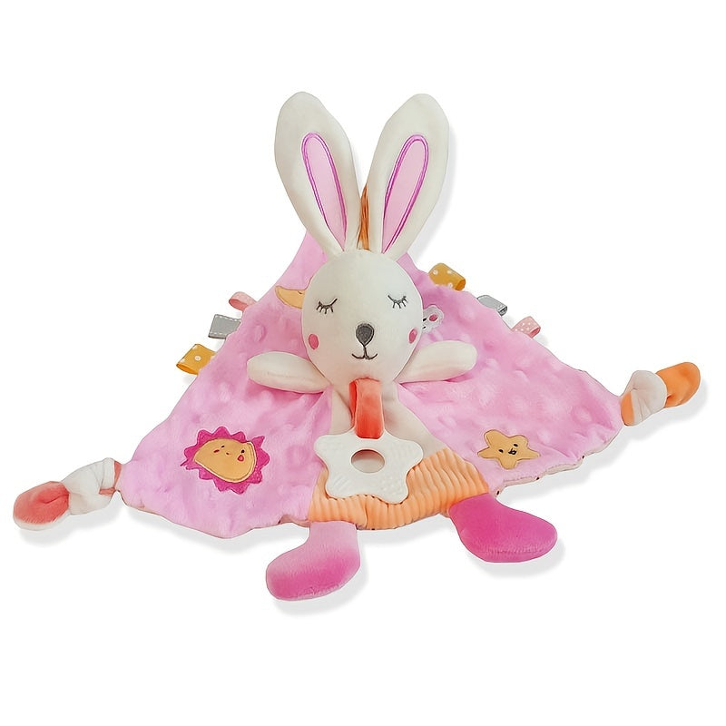 Infant Security Blanket Biteable Teether, Baby Snuggle Blanket Baby Teething Teether Dolls Baby Touch Training Toys For Infant