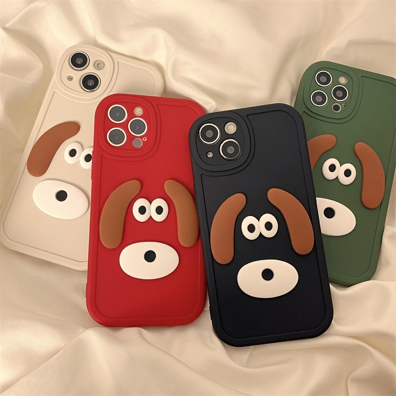 Three-dimensional Leader Dog Phone Case For IPhone 14 Plus 7 8 X XS XR 11 12 Mini 13 Pro Max SE2020 Silicone Cover Cases
