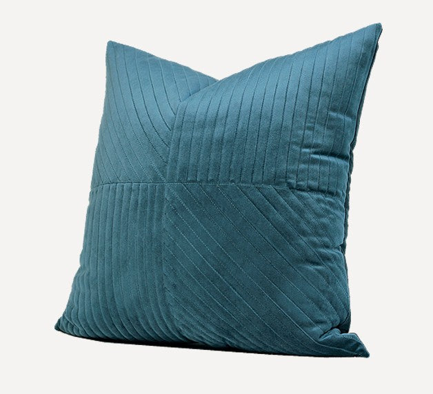 Large Decorative Throw Pillow for Couch, Blue Modern Sofa Pillows, Simple Modern Throw Pillows for Couch, Large Square Pillows