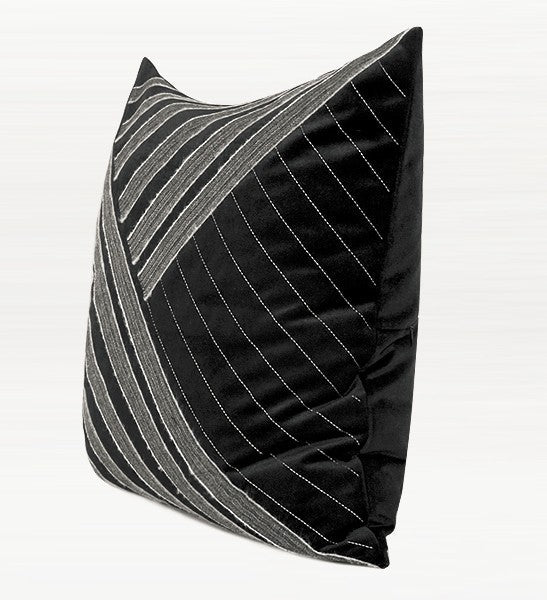 Large Black Square Pillows, Modern Throw Pillows for Couch, Modern Simple Throw Pillows, Decorative Modern Sofa Pillows for Bedroom