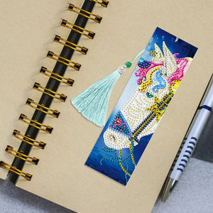 2pcs Colorful Horse-DIY Creative Diamond Bookmark ktclubs.com