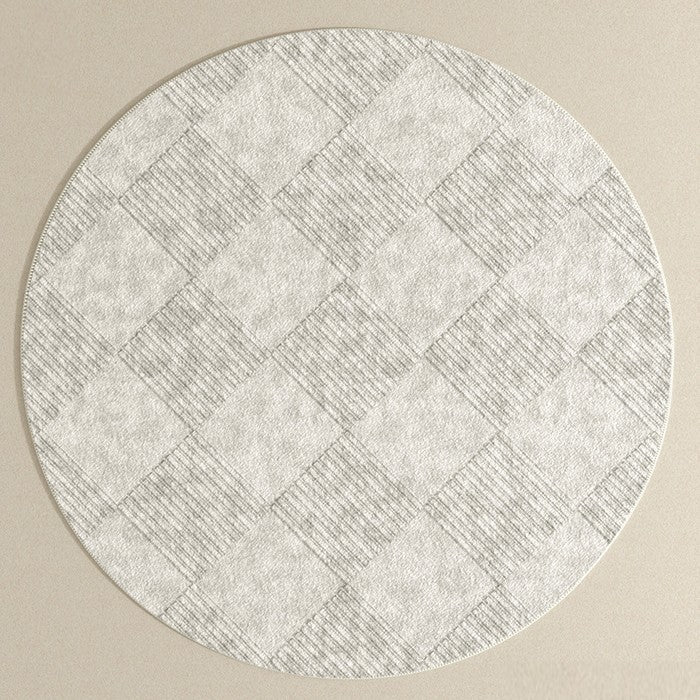 Geometric Circular Rugs for Dining Room, Living Room Contemporary Modern Rugs, Modern Rugs under Coffee Table, Abstract Modern Round Rugs for Bedroom