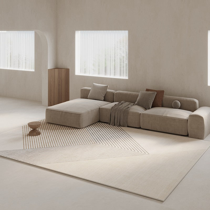 Abstract Geometric Rugs for Dining Room, Large Modern Rug Placement Ideas for Living Room, Contemporary Modern Rugs for Bedroom