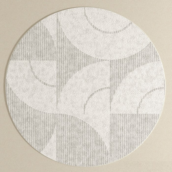 Dining Room Round Rugs, Modern Area Rugs under Coffee Table, Round Modern Rugs, Gray Abstract Contemporary Area Rugs, Modern Rugs in Bedroom