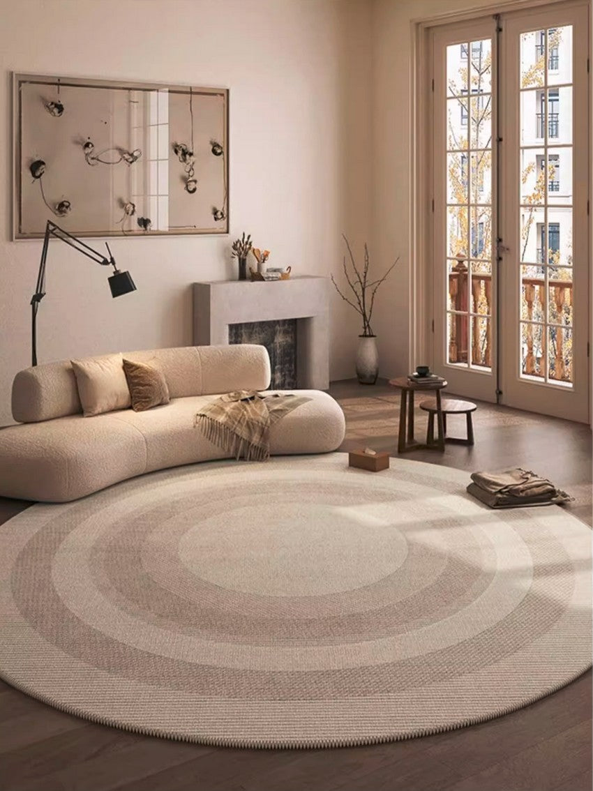 Contemporary Area Rugs for Bedroom, Round Area Rugs for Dining Room, Coffee Table Rugs, Circular Modern Area Rug, Large Modern Rugs for Living Room