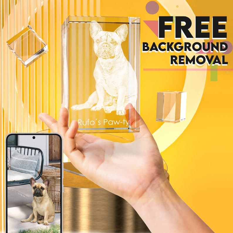 3D Brick (Landscape) Crystal, Laser Engraved with Your Custom Photo by Crystal Clear Memories ktclubs.com