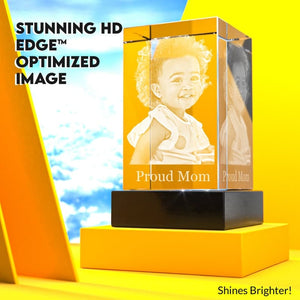 3D Brick (Landscape) Crystal, Laser Engraved with Your Custom Photo by Crystal Clear Memories ktclubs.com