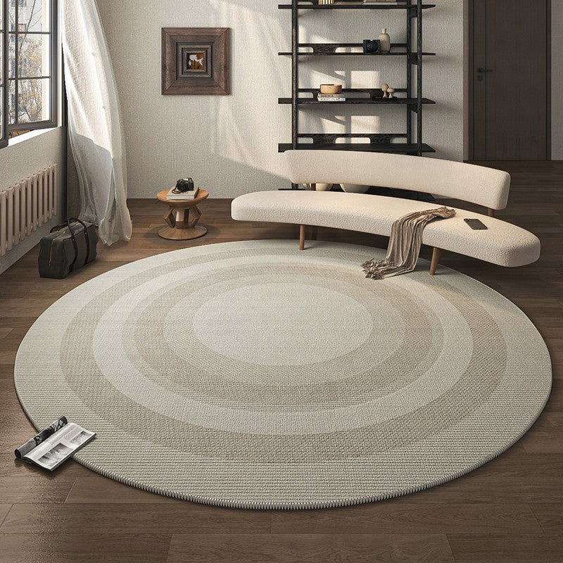 Contemporary Area Rugs for Bedroom, Round Area Rugs for Dining Room, Coffee Table Rugs, Circular Modern Area Rug, Large Modern Rugs for Living Room